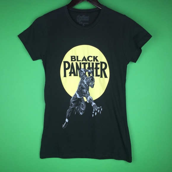 Black Panther Graphic Tee Action Comic Book Cover - Picture 1 of 4